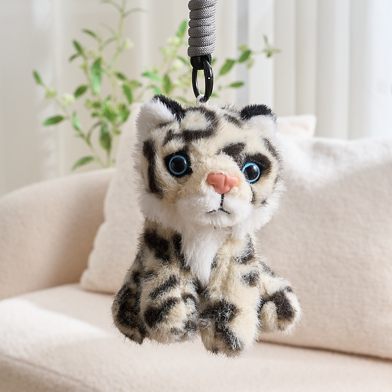 Λούτρινο λεοπάρδος χιονιού – κοντό βελούδο, γέμισμα PP βαμβάκι, για ηλικίες 15–35