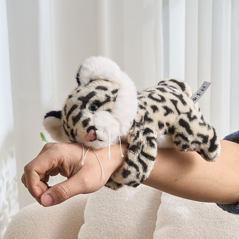 Λούτρινο λεοπάρδος χιονιού – κοντό βελούδο, γέμισμα PP βαμβάκι, για ηλικίες 15–35