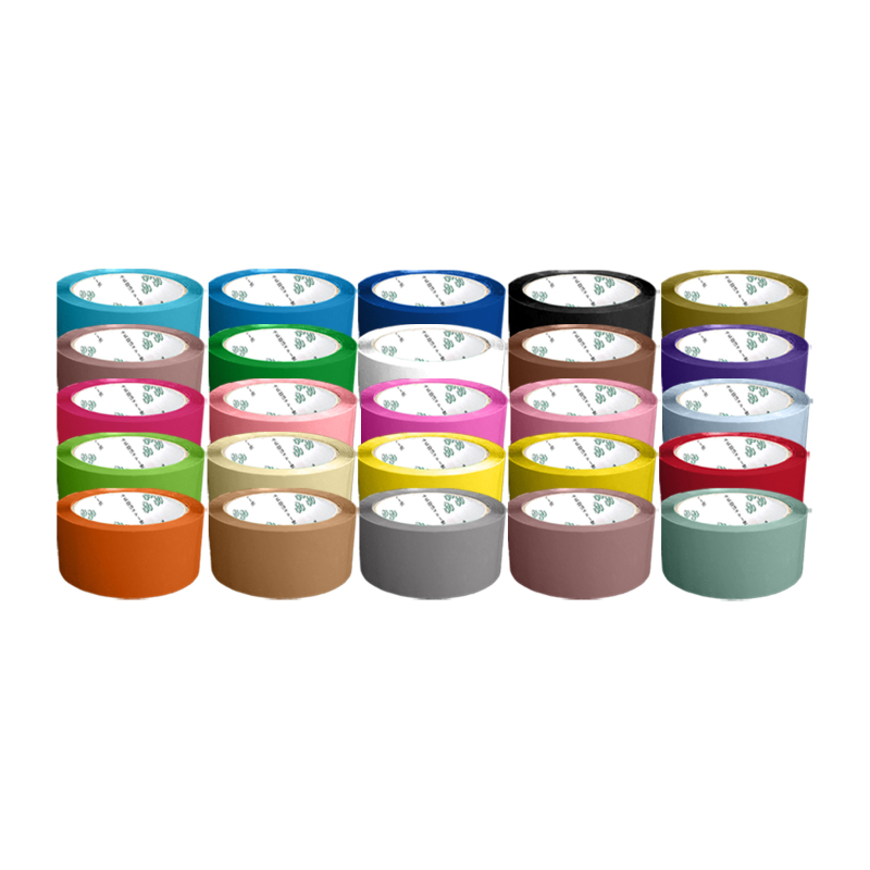 Csomagoló szalag - Magas viszkozitás, erős szilárdság - Alapanyag: BOPP film; Ragasztó: víz alapú nyomásérzékeny ragasztó; Alkalmazás: zárás és csomagolás