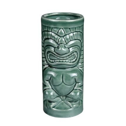 TIKI keramička čaša za koktel s motivom lubanje, moderan minimalistički dizajn, 200 g