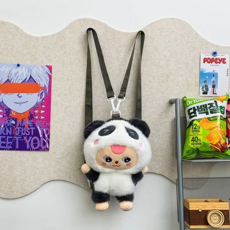 Dječji plišani ruksak s ovčicom, crtić dizajn, materijal: poliester, punilo PP pamuk, kratki pliš, mogućnost prilagodbe dizajna