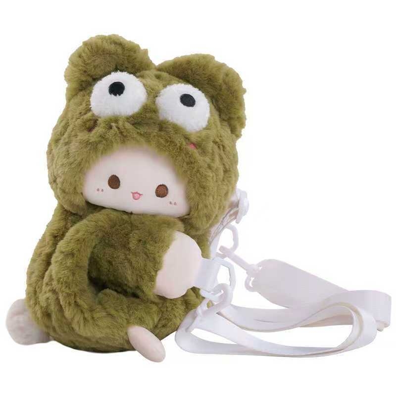 Dječji plišani ruksak s ovčicom, crtić dizajn, materijal: poliester, punilo PP pamuk, kratki pliš, mogućnost prilagodbe dizajna