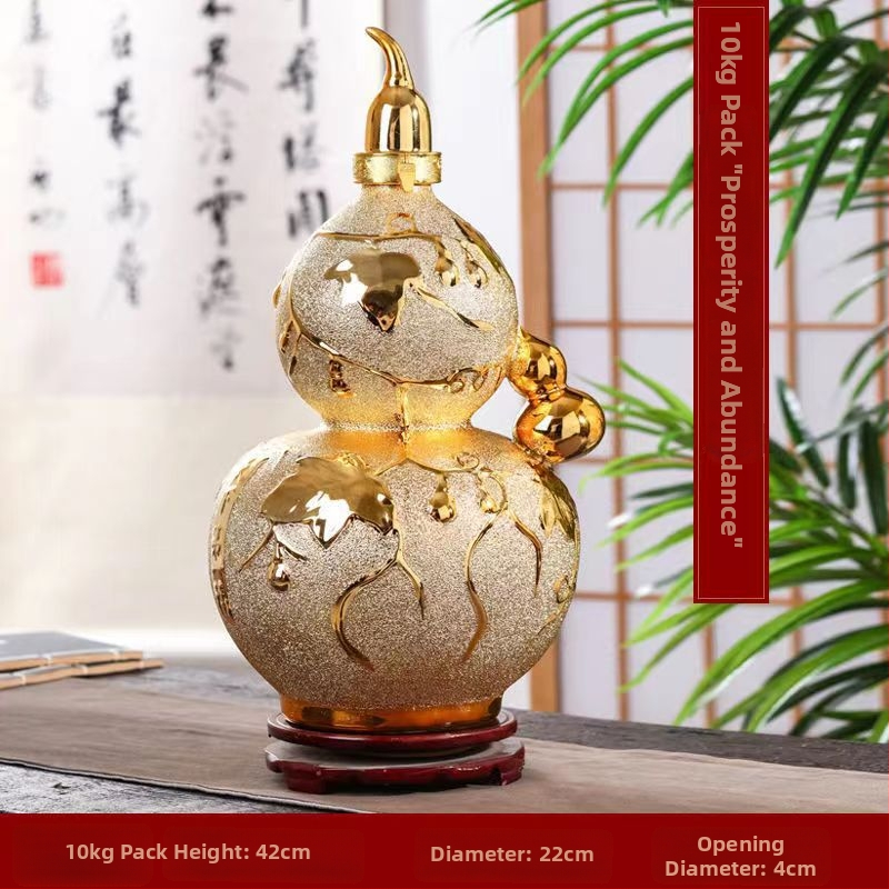 Keramická fľaša na víno od Jinggui, národný trend, nový čínsky štýl, uvedená v lete 2020, balenie set