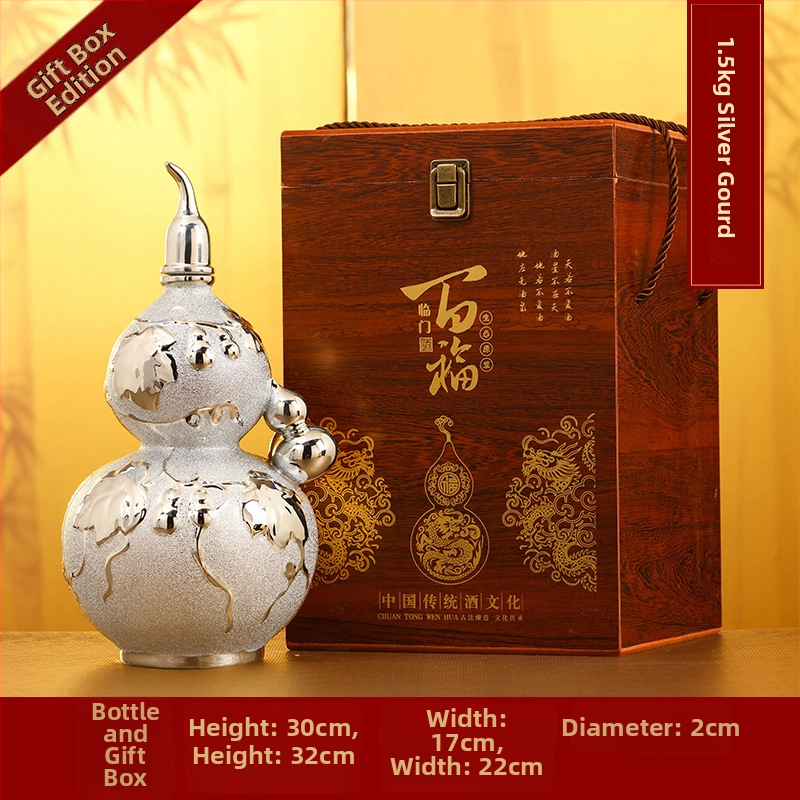 Keramická fľaša na víno od Jinggui, národný trend, nový čínsky štýl, uvedená v lete 2020, balenie set
