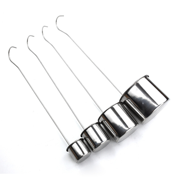 Ren yilai nehrđajući čelik vinska mjerna žlica s okruglom drškom i kukom, kineski stil, premium kvaliteta, 0,2 kg