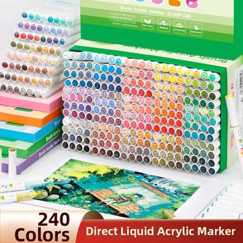 639 Ликвиден акрилен маркер с мек връх – за ученическо изкуство и графити, Have Fun Drawing