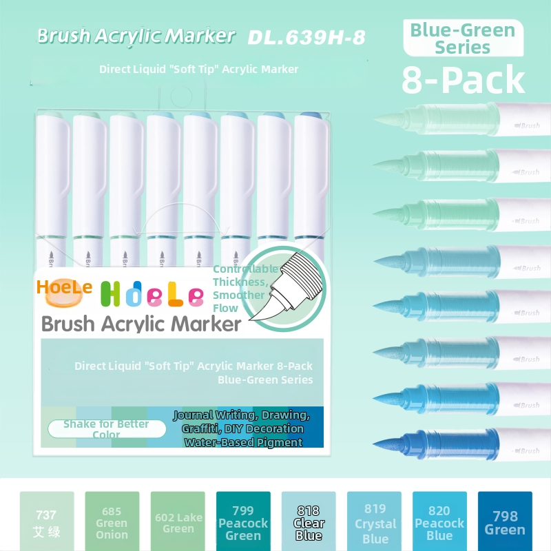 639 Ликвиден акрилен маркер с мек връх – за ученическо изкуство и графити, Have Fun Drawing