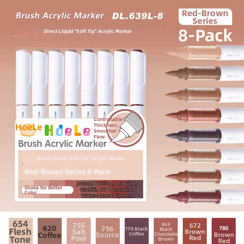 639 Ликвиден акрилен маркер с мек връх – за ученическо изкуство и графити, Have Fun Drawing