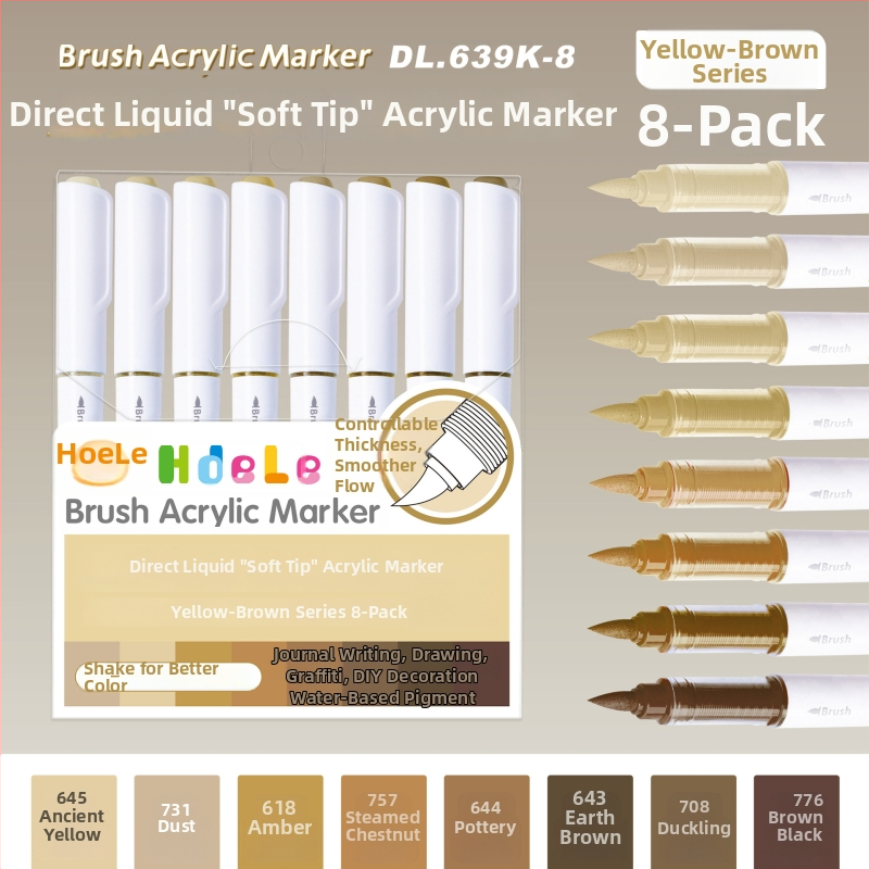 639 Ликвиден акрилен маркер с мек връх – за ученическо изкуство и графити, Have Fun Drawing