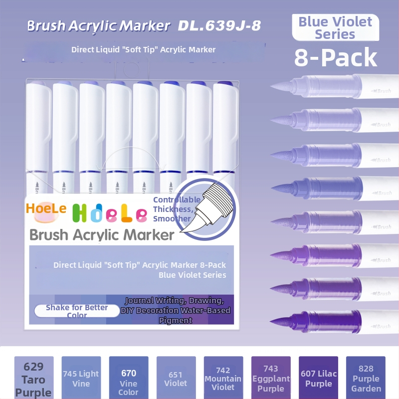 639 Ликвиден акрилен маркер с мек връх – за ученическо изкуство и графити, Have Fun Drawing