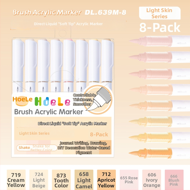 639 Ликвиден акрилен маркер с мек връх – за ученическо изкуство и графити, Have Fun Drawing