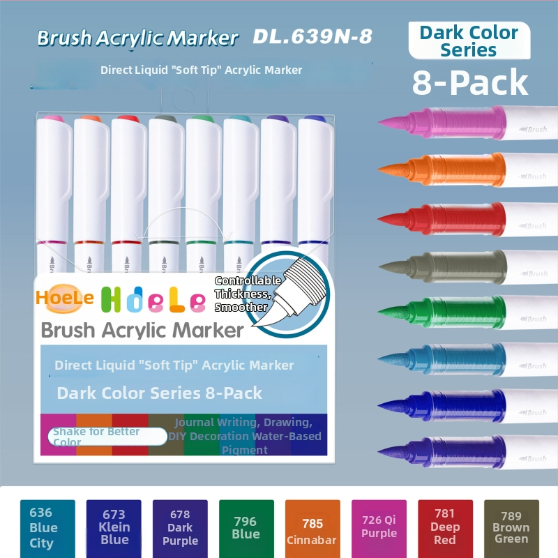 639 Ликвиден акрилен маркер с мек връх – за ученическо изкуство и графити, Have Fun Drawing