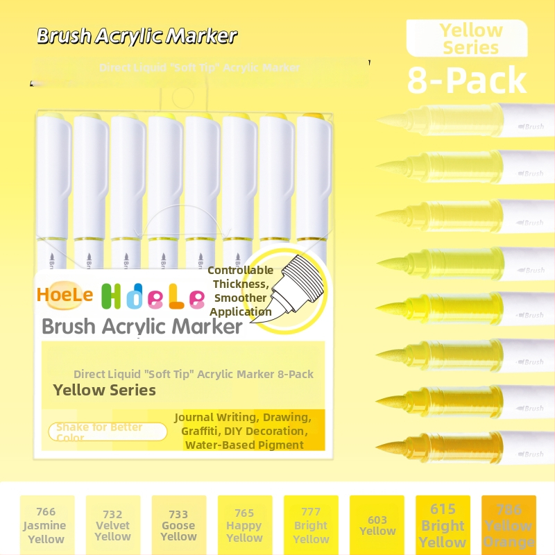 639 Ликвиден акрилен маркер с мек връх – за ученическо изкуство и графити, Have Fun Drawing