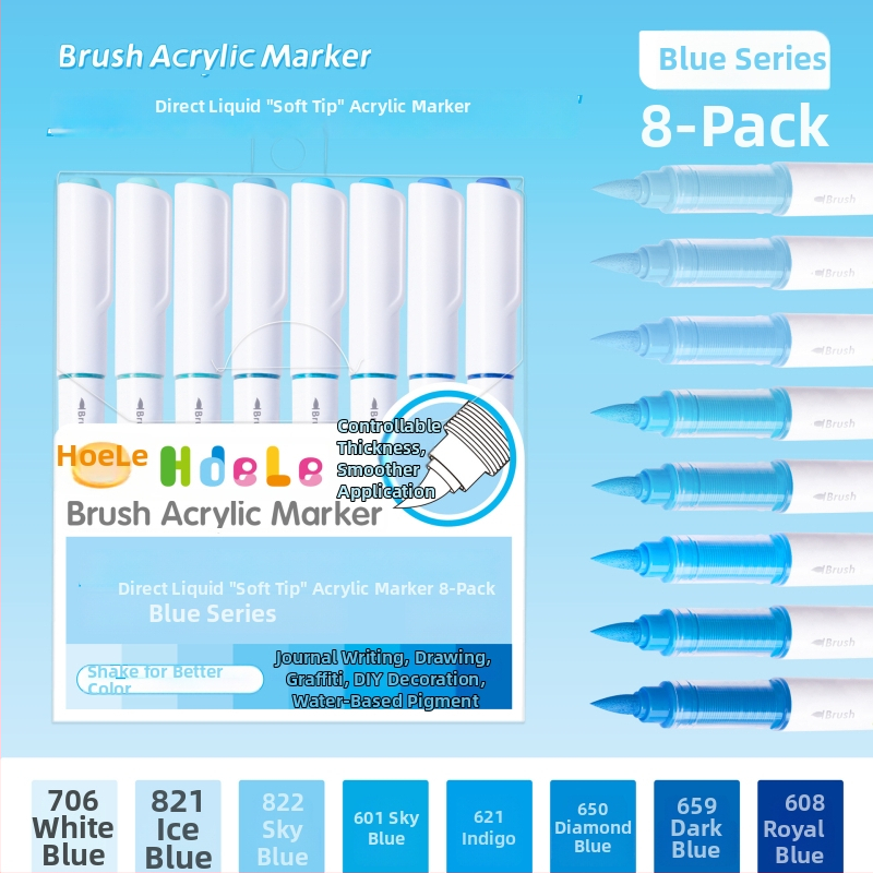 639 Ликвиден акрилен маркер с мек връх – за ученическо изкуство и графити, Have Fun Drawing