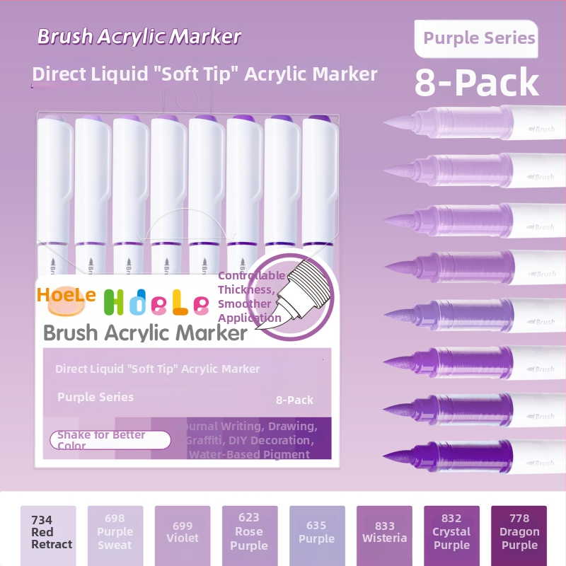 639 Ликвиден акрилен маркер с мек връх – за ученическо изкуство и графити, Have Fun Drawing