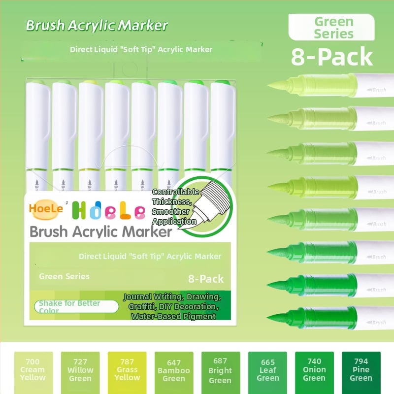 639 Ликвиден акрилен маркер с мек връх – за ученическо изкуство и графити, Have Fun Drawing