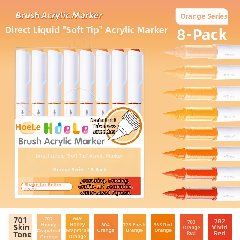 639 Ликвиден акрилен маркер с мек връх – за ученическо изкуство и графити, Have Fun Drawing