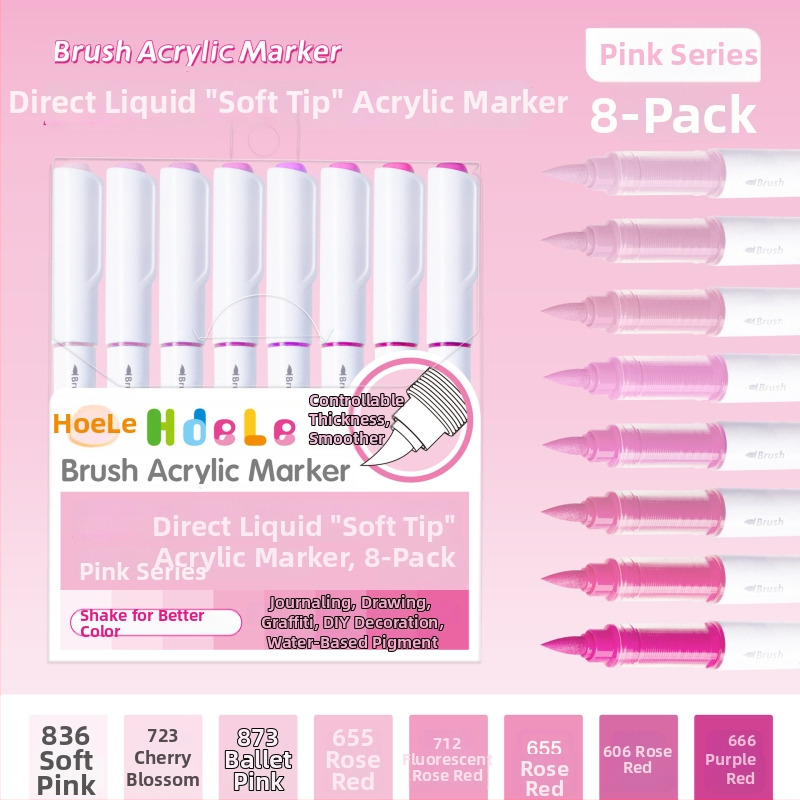 639 Ликвиден акрилен маркер с мек връх – за ученическо изкуство и графити, Have Fun Drawing