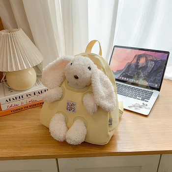 Ženski nylon ruksak s džepom za prijenosno računalo, ležerni putnički stil, zatvarač, proljeće 2025