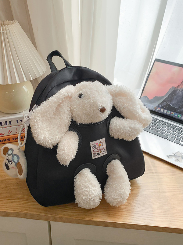 Ženski nylon ruksak s džepom za prijenosno računalo, ležerni putnički stil, zatvarač, proljeće 2025