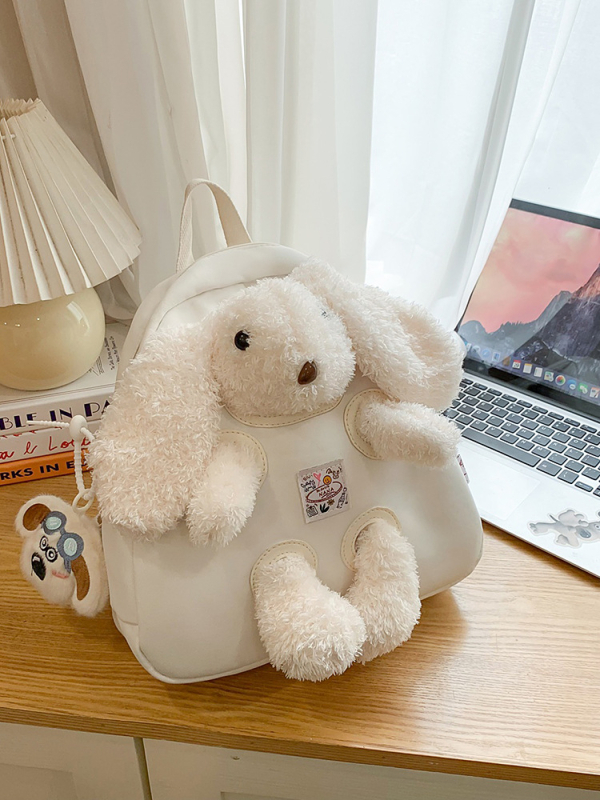 Ženski nylon ruksak s džepom za prijenosno računalo, ležerni putnički stil, zatvarač, proljeće 2025