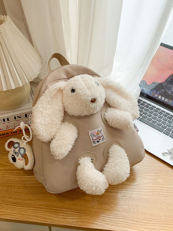 Ženski nylon ruksak s džepom za prijenosno računalo, ležerni putnički stil, zatvarač, proljeće 2025