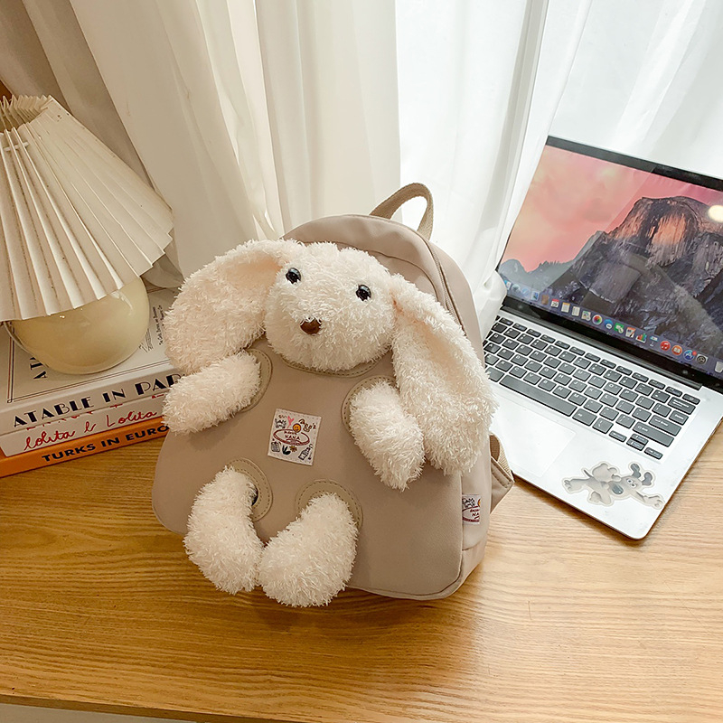 Ženski nylon ruksak s džepom za prijenosno računalo, ležerni putnički stil, zatvarač, proljeće 2025