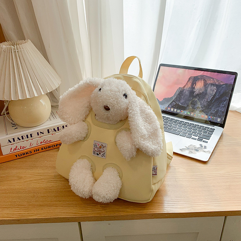 Ženski nylon ruksak s džepom za prijenosno računalo, ležerni putnički stil, zatvarač, proljeće 2025