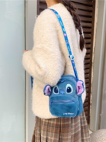 Pliš torba preko ramena s zekom, mali kvadratni dizajn, vertikalni oblik, džep za telefon i dokumente