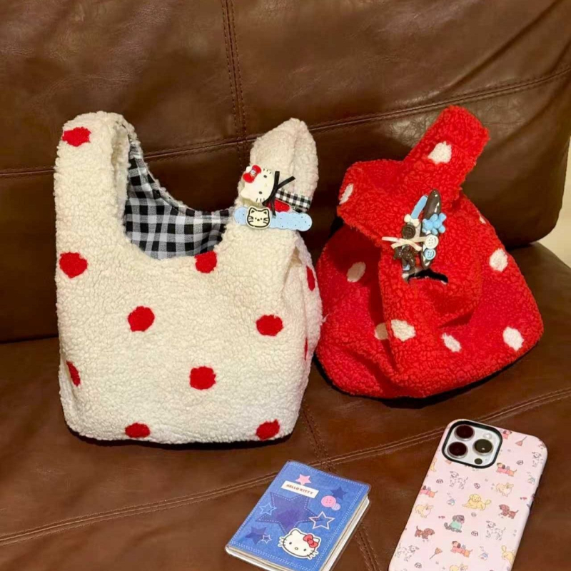 Casual pliš torba, kutija-oblik, otvoreni gornji dio, poliester podstava, jesen 2025 izdanje