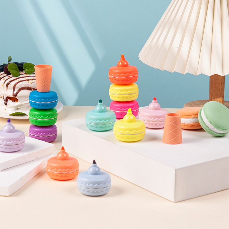 Marker za označavanje u obliku hobotnice — dvostruka vrhova, crtić dizajn hobotnice, plastično kućište, ispisano logo, prilagodljiva privatna marka