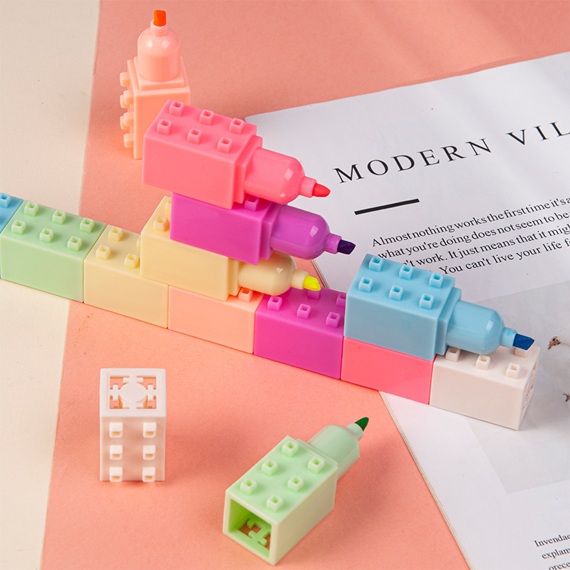 Marker za označavanje u obliku hobotnice — dvostruka vrhova, crtić dizajn hobotnice, plastično kućište, ispisano logo, prilagodljiva privatna marka