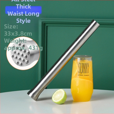 Aijige Nerezová oceľ 304 kladivo na drvenie ľadu a muddler na citrónový čaj - Moderný jednoduchý štýl