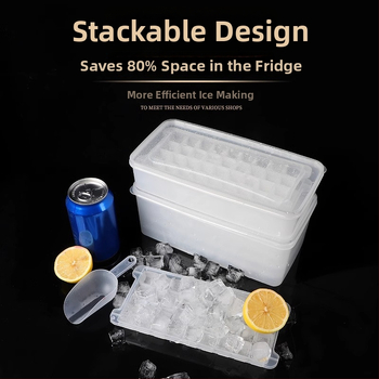 Forma na ľadové kocky z PP, 32 dutín, potravinárska kvalita, ľahké uvoľnenie