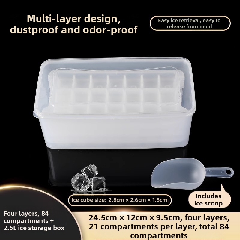 Forma na ľadové kocky z PP, 32 dutín, potravinárska kvalita, ľahké uvoľnenie