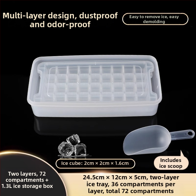 Forma na ľadové kocky z PP, 32 dutín, potravinárska kvalita, ľahké uvoľnenie