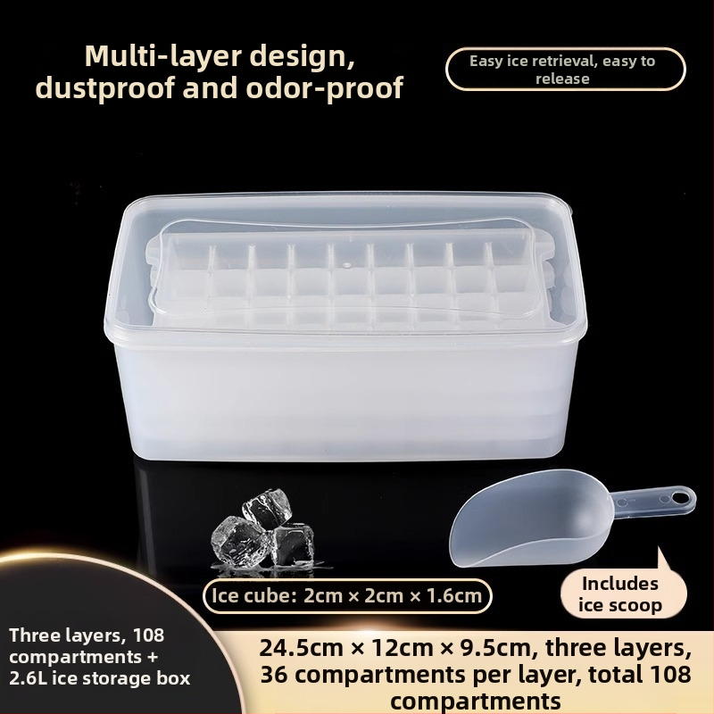 Forma na ľadové kocky z PP, 32 dutín, potravinárska kvalita, ľahké uvoľnenie