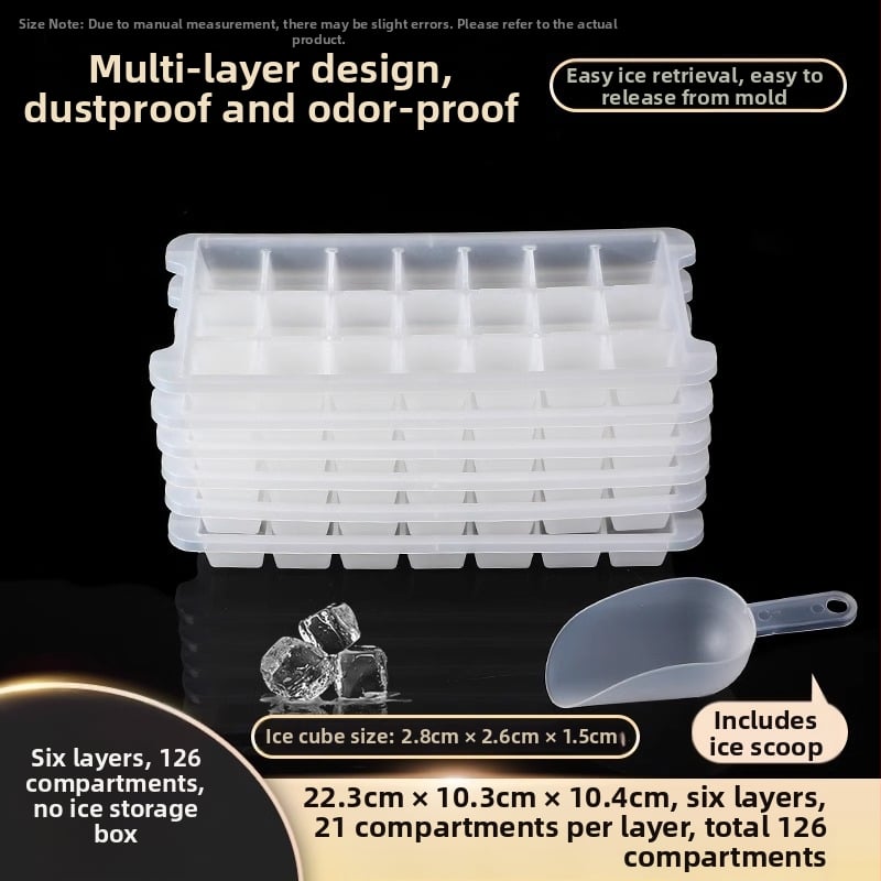 Forma na ľadové kocky z PP, 32 dutín, potravinárska kvalita, ľahké uvoľnenie