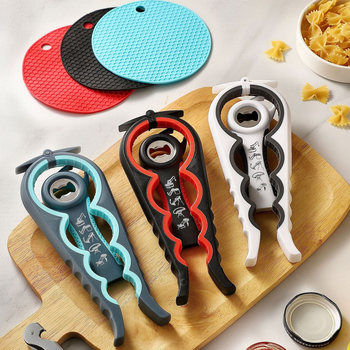 Многофункционален комплект от отварачки за бутилки и консерви, портативен, за различни видове консерви