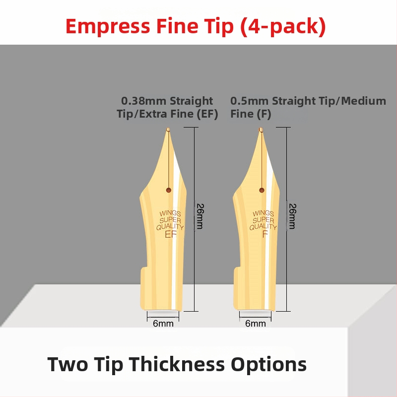 Hero EF hrot na pero — náhradný hrot pre plniace pero, kovový, kompatibilný s modelmi 359, 1060, 1021, 6006; balenie 10 kusov
