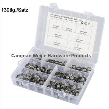 Sada jednoduchej svorky, nominálny priemer 6–28.6 mm, upevňovací priemer 6–29.6 mm, rozsah použitia 7–21