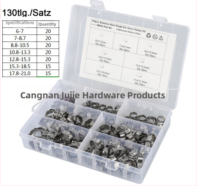 Sada jednoduchej svorky, nominálny priemer 6–28.6 mm, upevňovací priemer 6–29.6 mm, rozsah použitia 7–21