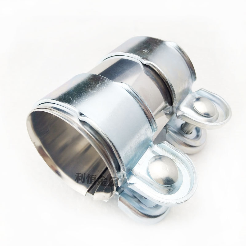 Karima výfukového potrubia z nehrdzavejúcej ocele, tvar slučky, nominálny priemer 50 mm, upínací priemer 48 mm, rozsah použitia 50–65 mm, Li Heng