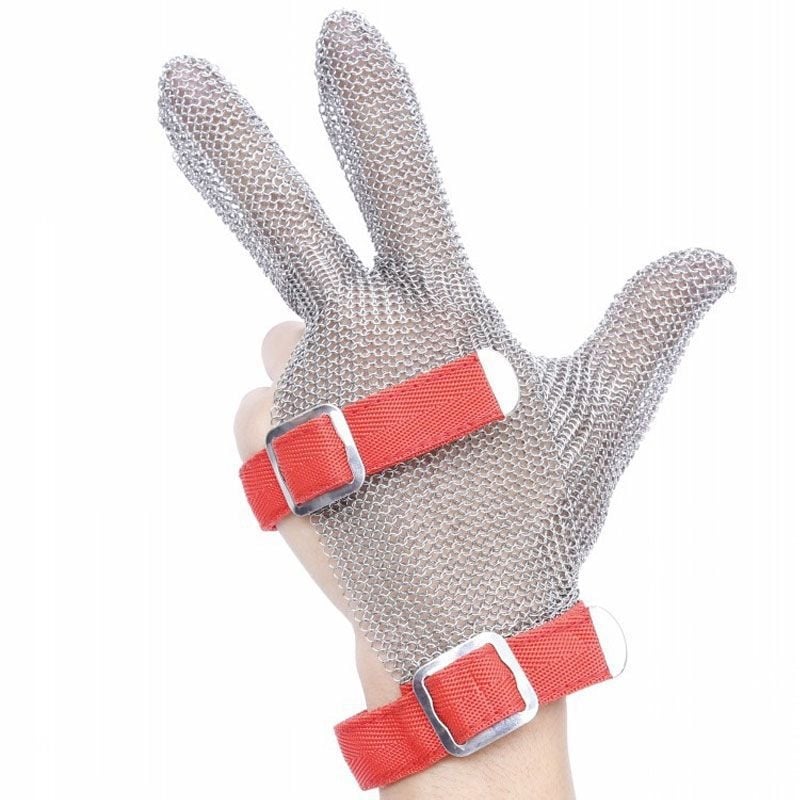 Γάντια από ανοξείδωτο ατσάλι επιπέδου 5 κατά της κοπής για ηλεκτρικά πριόνια και κόψιμο μεταλλικών καλωδίων – χρήση σε σφαγείο