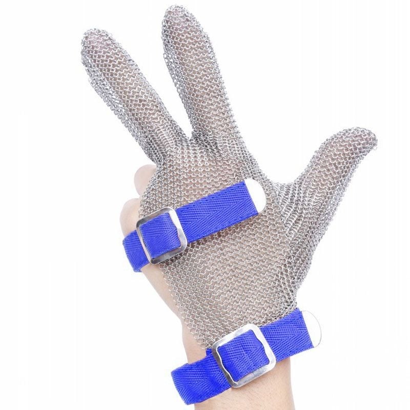 Γάντια από ανοξείδωτο ατσάλι επιπέδου 5 κατά της κοπής για ηλεκτρικά πριόνια και κόψιμο μεταλλικών καλωδίων – χρήση σε σφαγείο