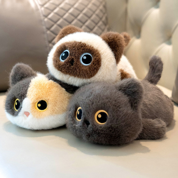 Macska plüssjáték – rövid plüss, PP pamut töltet, uniszex, 14+ év, Love so much márka