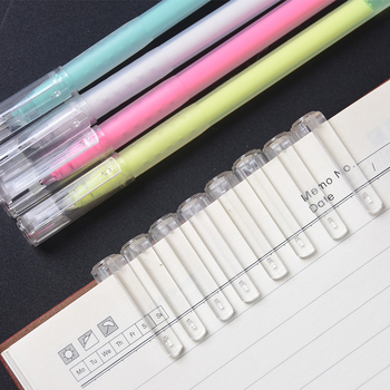 Svjetleće pero za dnevnik, fluorescirajući marker za isticanje ključnih točaka, model 972-A, plastično kućište, pakiranje u vrećicu, prilagođivanje dostupno