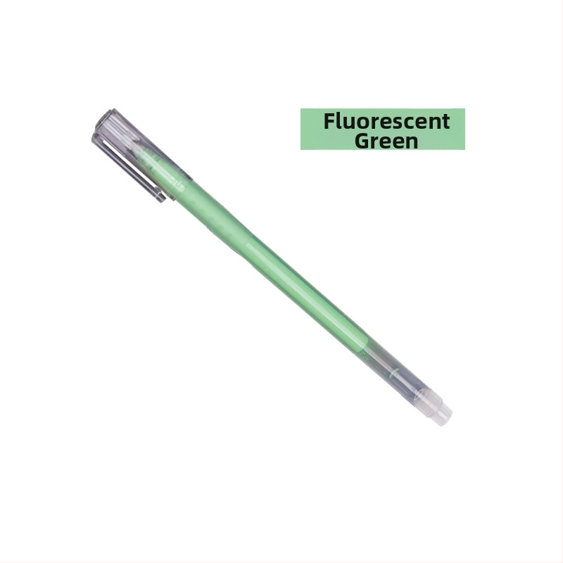 Glow pero pre denník, fluorescenčný zvýrazňovač na zvýraznenie kľúčových bodov, model 972-A, plastové telo, balenie v taške, prispôsobiteľné