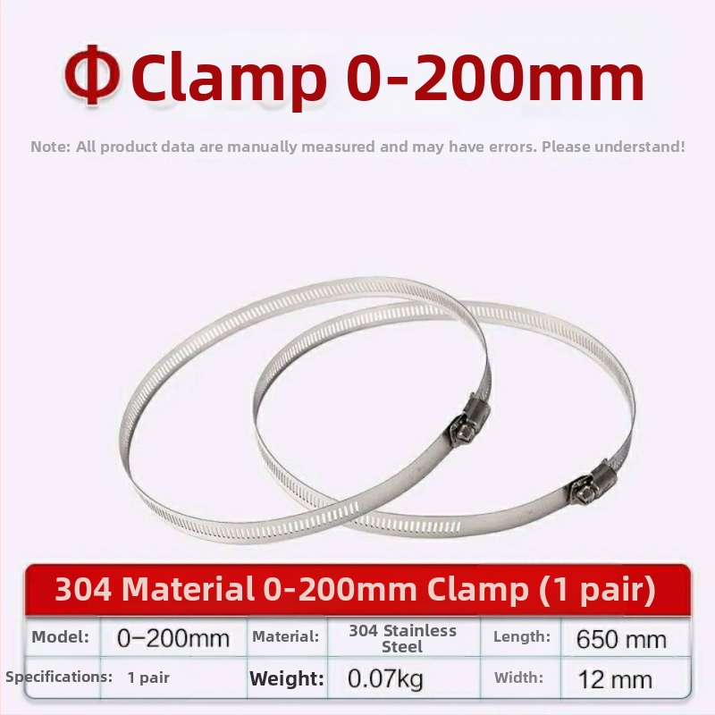 Spona z nerezu 304 na potrubie a káble, uzamykateľný prstencový objímka pre vodovodné a plynové rúry