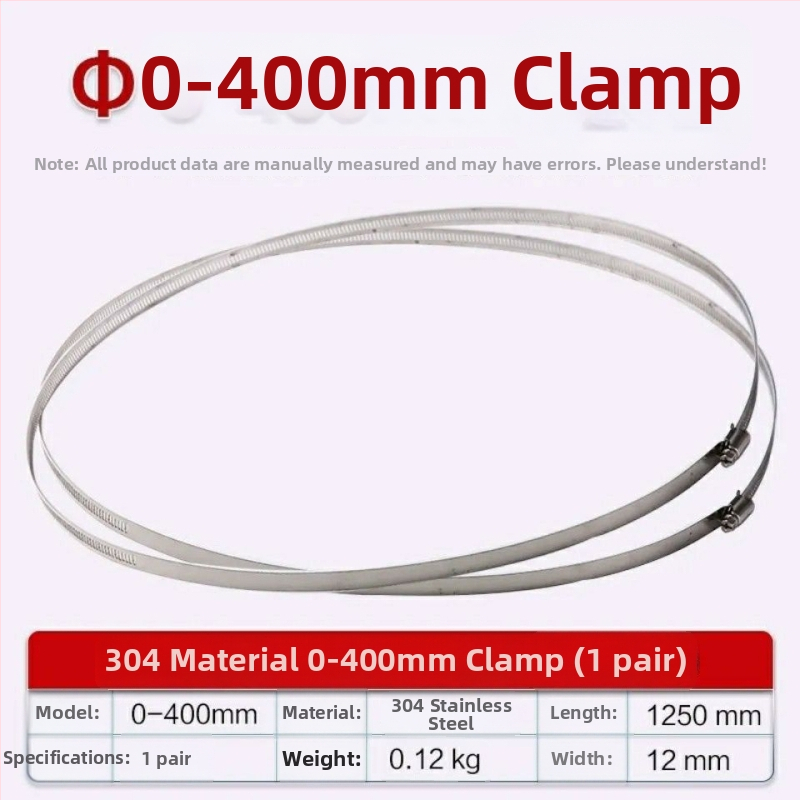 Spona z nerezu 304 na potrubie a káble, uzamykateľný prstencový objímka pre vodovodné a plynové rúry